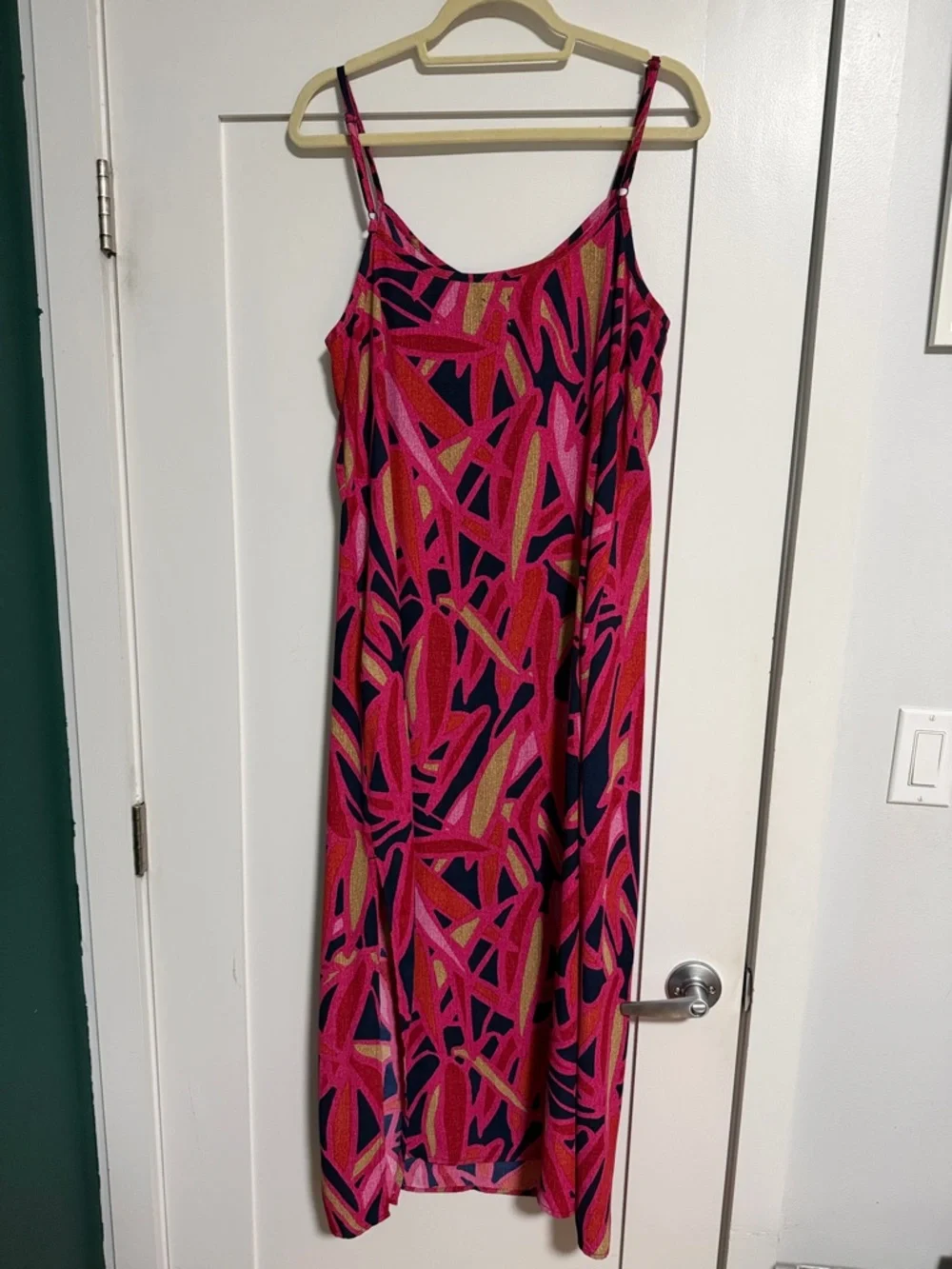 NIC+ZOE Pink and Navy Abstract Maxi Dress - Picture 8 of 8